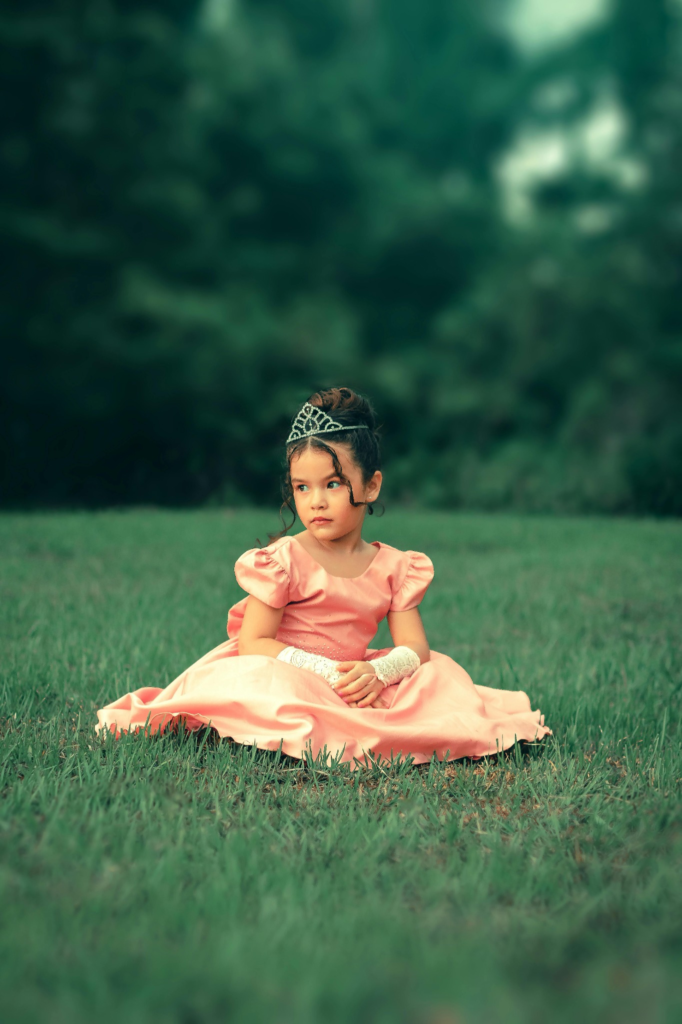 Kids pink occasion dress